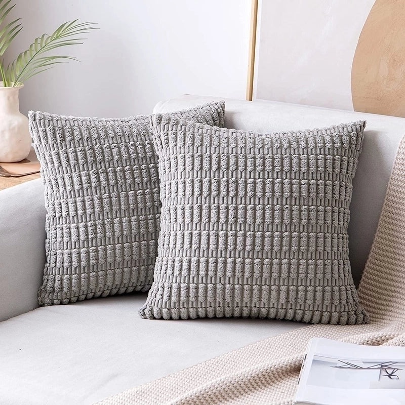 Corduroy Pillow Covers for Casual Vacation Decor | Home Textiles & Bedding
