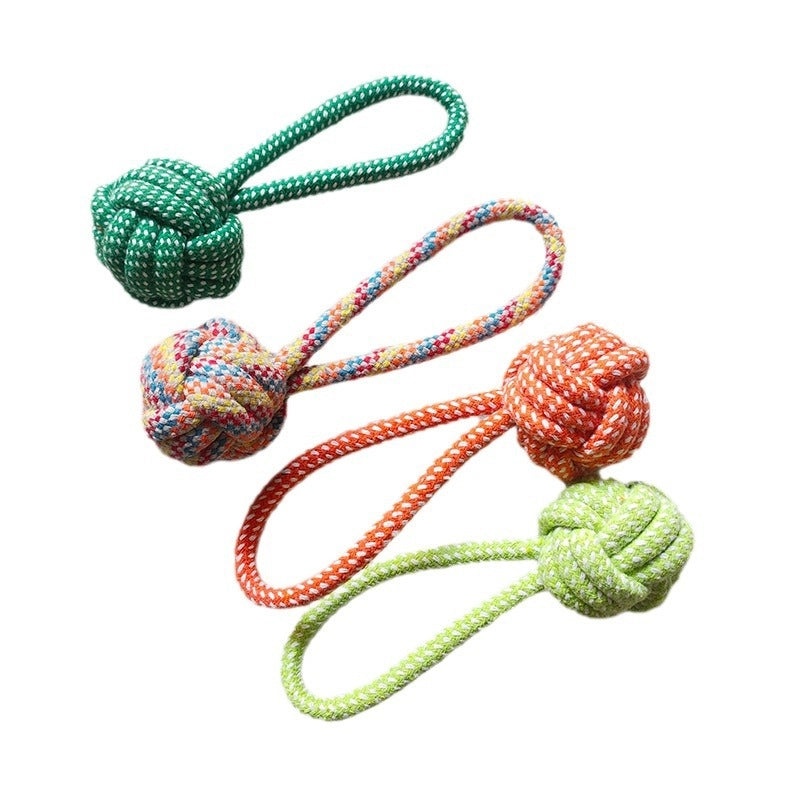 Pet Dental Chew Toy Cotton Rope Puzzle for Puppies Durable Bite Resistant Teeth Cleaning|Pet Supplies - Dog Toys