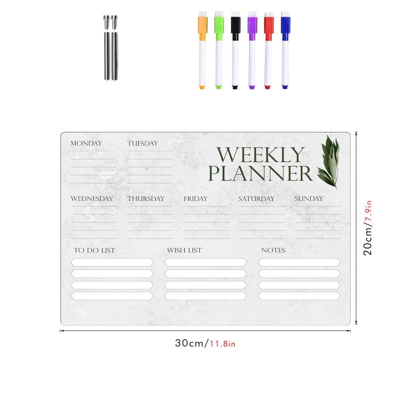 Tropical Style Cute Acrylic Handwriting Learning Board for Kids | Educational Toys