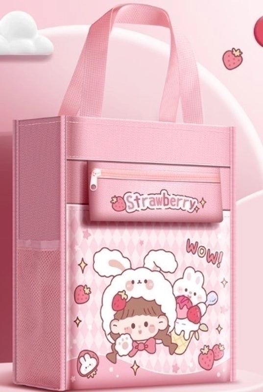 Cartoon Princess School Pencil Case | Stationery Storage Bag | Minimalist Daily Use | Kids Learning Supplies | School Accessories | Bags & Cases