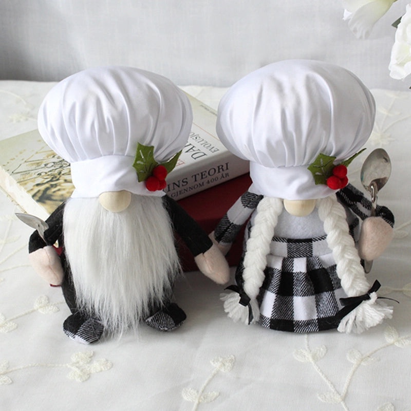 Adorable Gnome Chef Plush Toy Perfect for Festive Decor|Home Decor Plush Toys