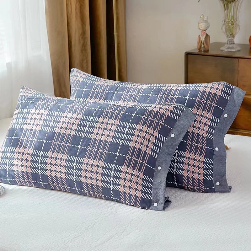 Summer Cotton Gauze Pillowcase with Snaps One Pack 40x60cm & Latex Pillowcase 48x74cm | Home Textiles