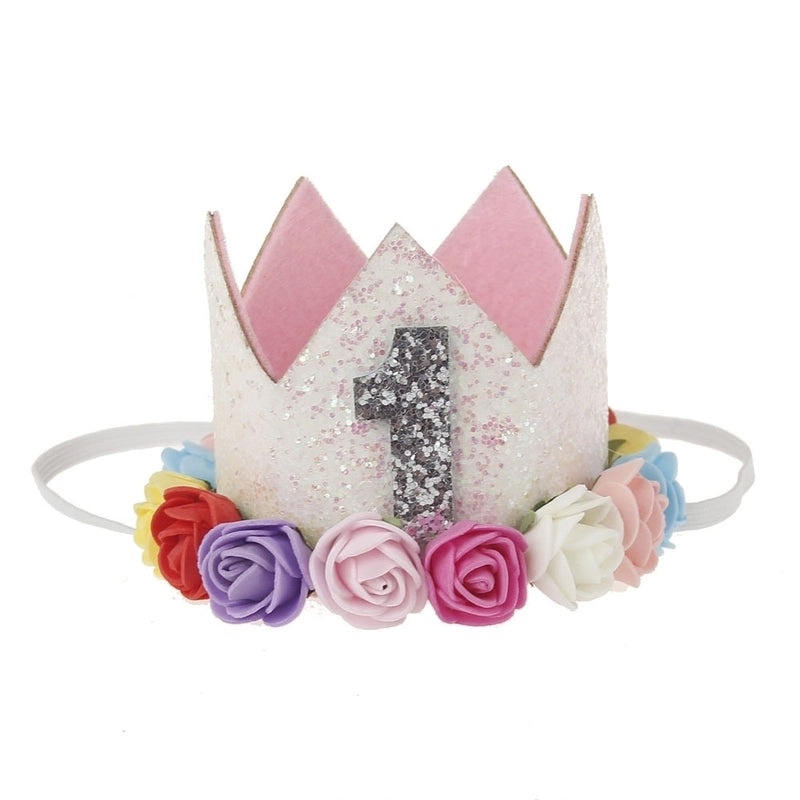 5 Pieces Fashion Crown Plastic Flower Party Headbands|Hair Accessories