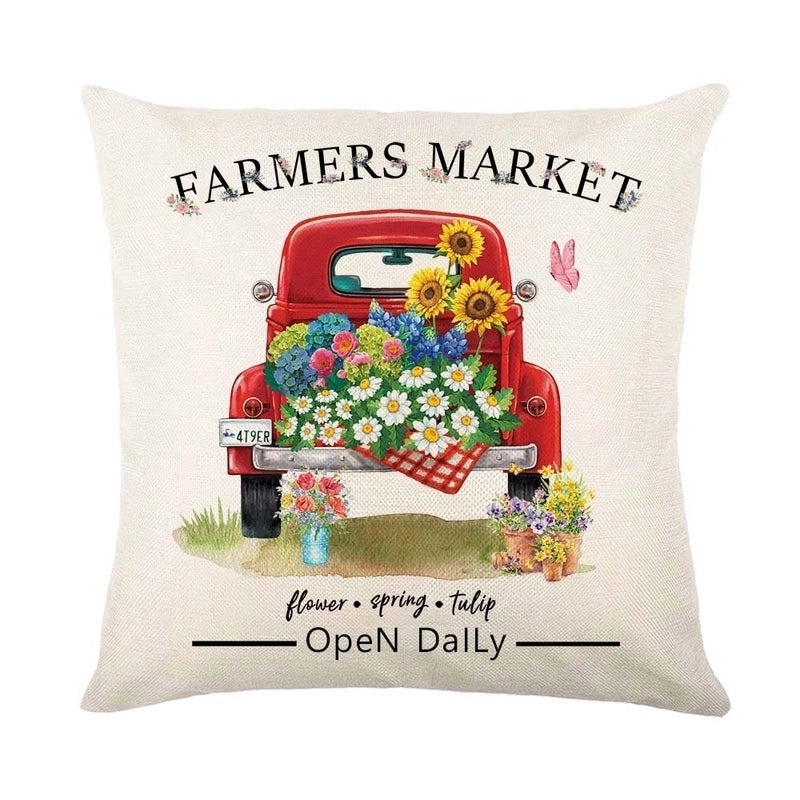 Summer Linen Pillow Covers in Minimalist Color Block Design|Home Decor Pillows