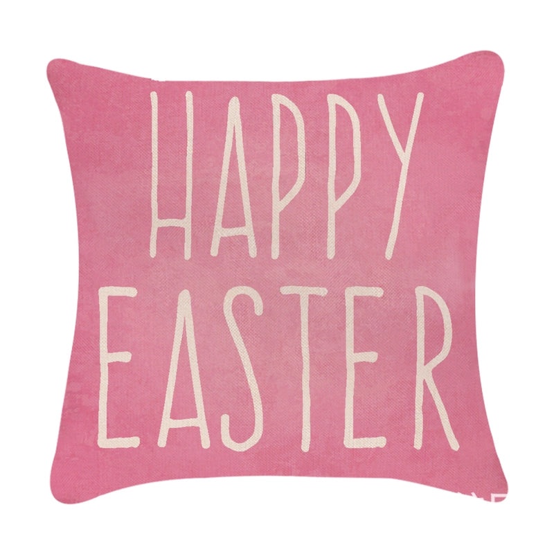 Minimalist Easter Rabbit Linen Pillow Covers for Couch and Sofa Decor | Home Decor Accessories