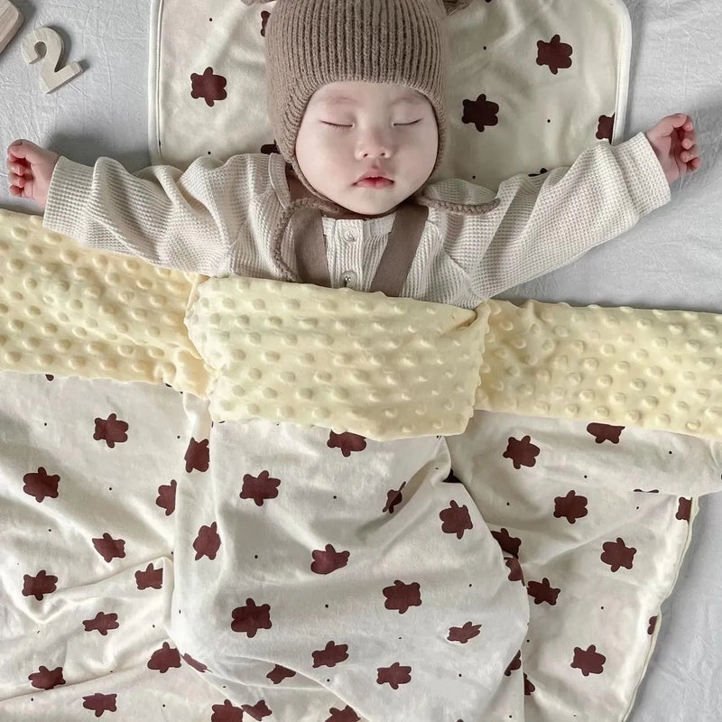 Cozy Bear-Themed Cotton Blanket for Adults and Kids|Home Textiles and Bedding