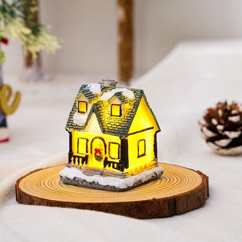 Modern Christmas Resin Ornament with Pastoral Art Design|Home Decor Ornaments