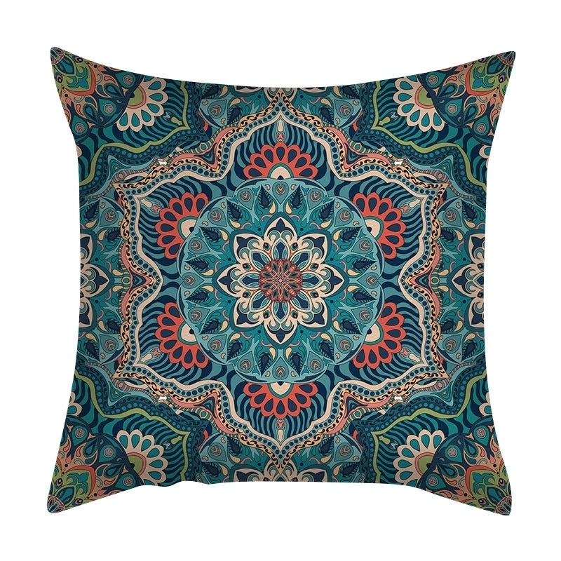 Bohemian Geometric Peach Skin Cushion Covers|Home Decor Pillows
