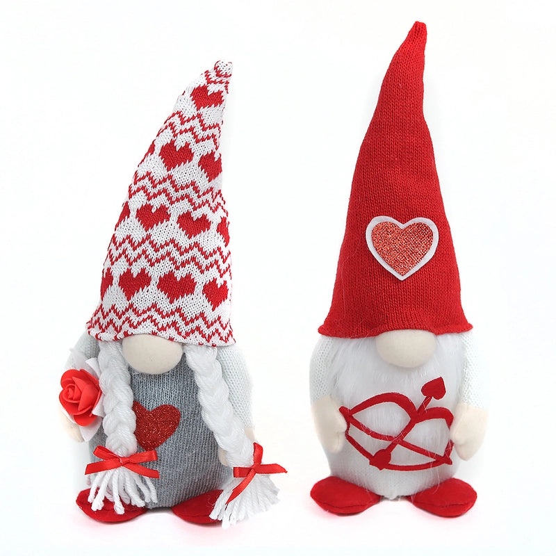 Valentine's Day Cute Cartoon Faux Fur Knit Ornament Keychain | Jewelry & Accessories