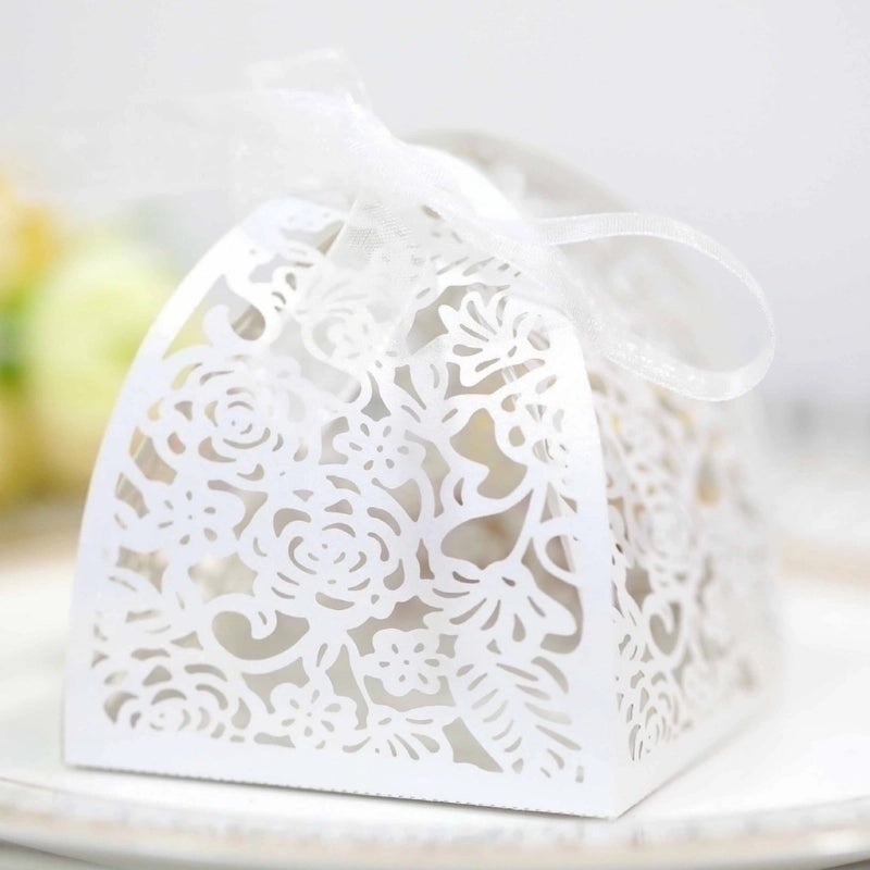 Romantic Floral Paper Gift Bags for Valentine's Day Wedding Banquet | Wedding Accessories