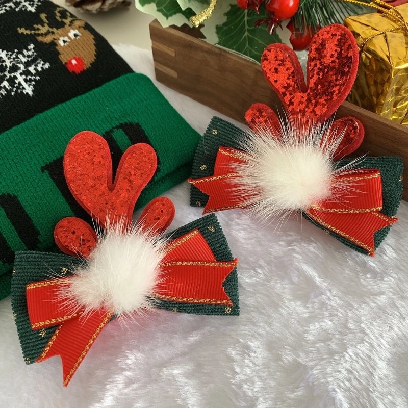 Festive Reindeer Antler Hair Clip for Daily Wear|Hair Accessories