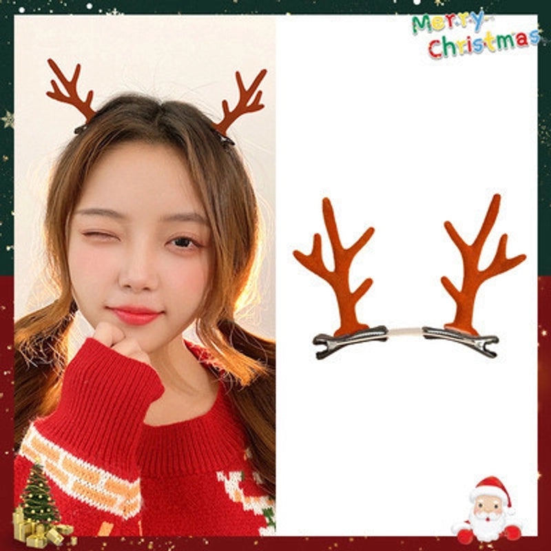 Festive Reindeer Antler Hair Clip for Daily Wear|Hair Accessories