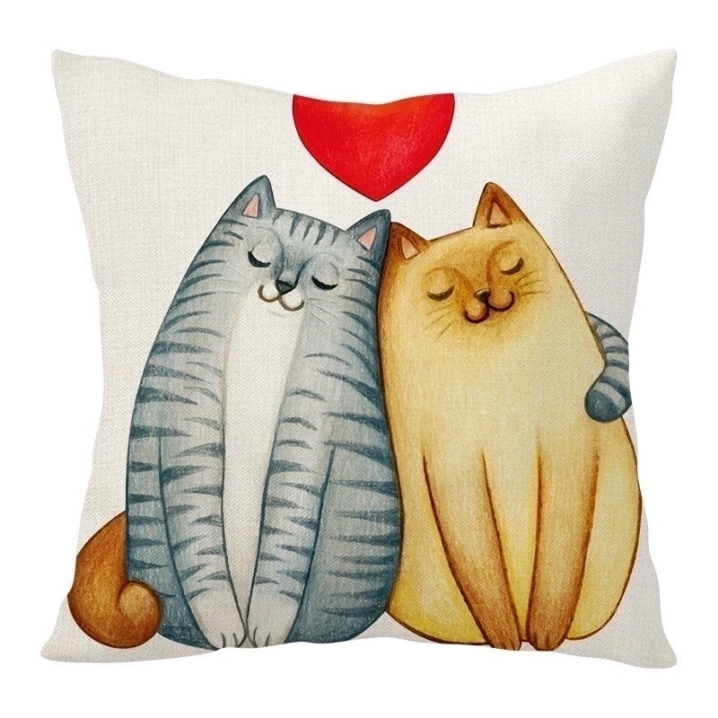 Heart Shaped Linen Pillow Covers for Home Decor|Home Textiles & Linens