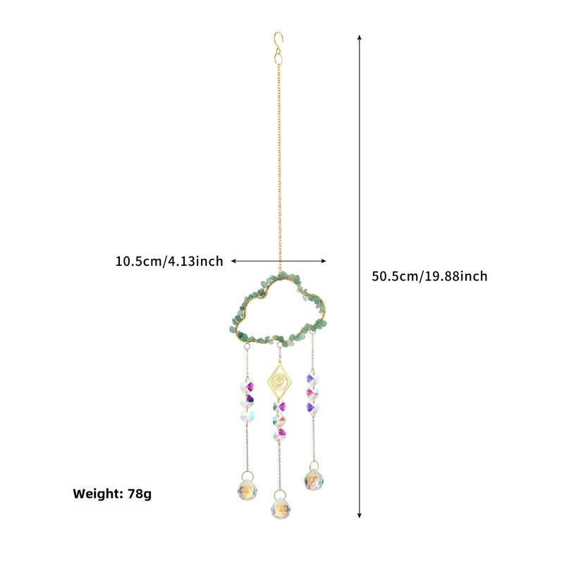 Custom Cloud Crystal Sun Catcher Wind Chimes for Party Decoration | Home Decor Accessories