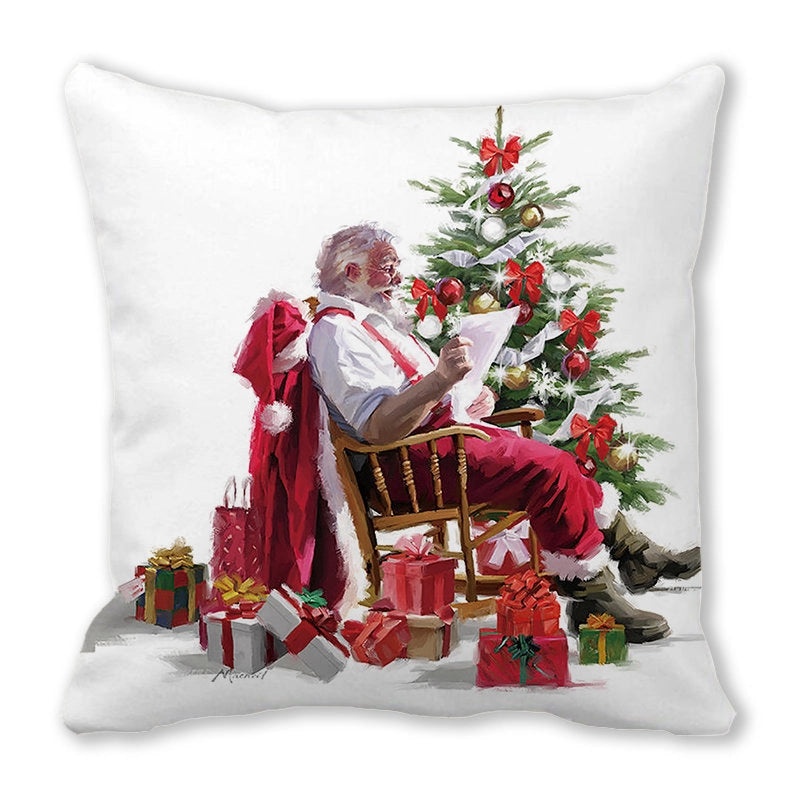 Festive Santa Pillow Covers for Couch Sofa Christmas Home Decor|Home Decor & Pillows