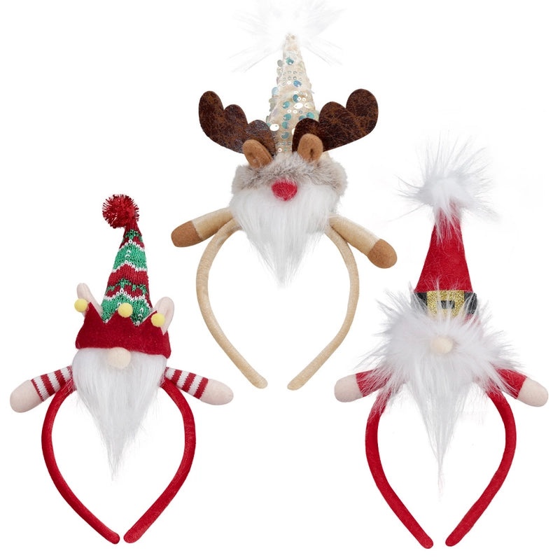 Christmas Minimalist Santa Elk Hair Band Polyester Festival Party Accessories|Holiday Party Accessories