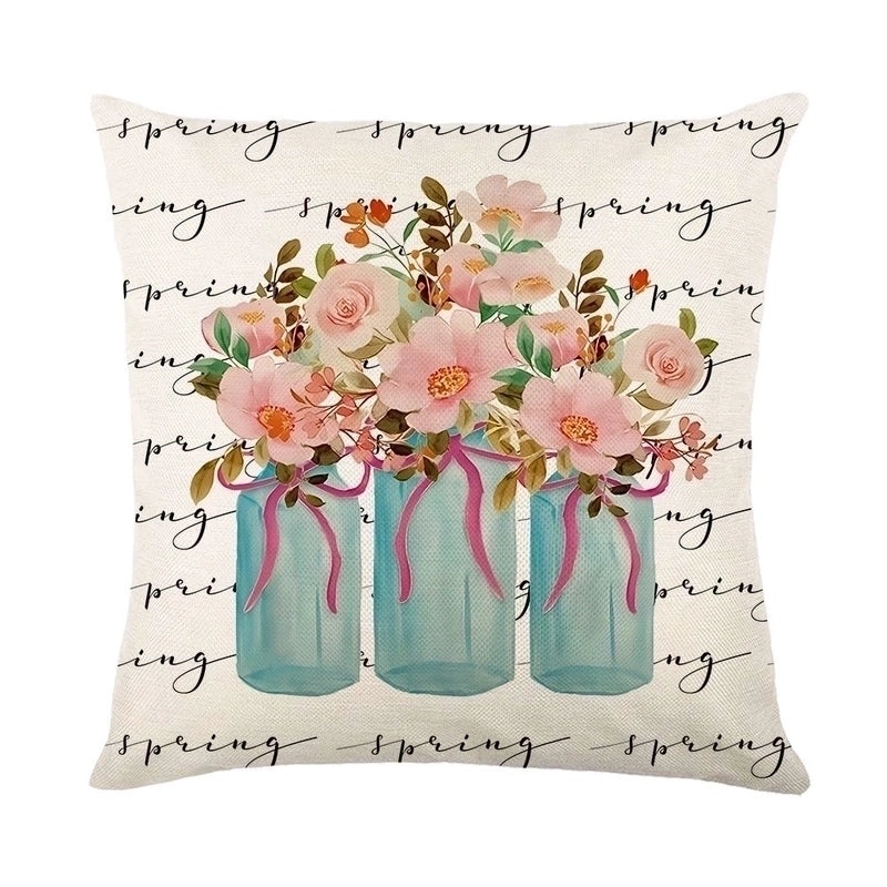 Summer Linen Pillow Covers in Minimalist Color Block Design|Home Decor Pillows