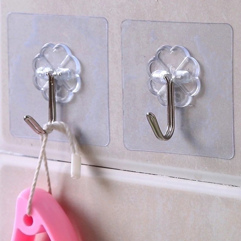 Durable Solid Color Plastic Hooks for Everyday Use|Home Organization & Storage Accessories