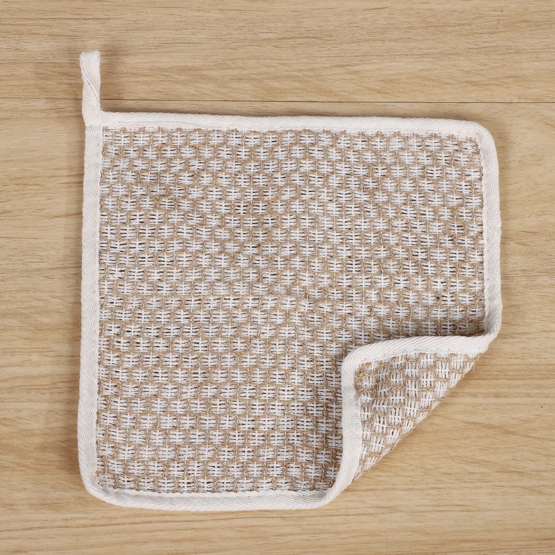 Minimalist Casual Geometric Linen Cotton Bath Towel | Home & Bath Textiles