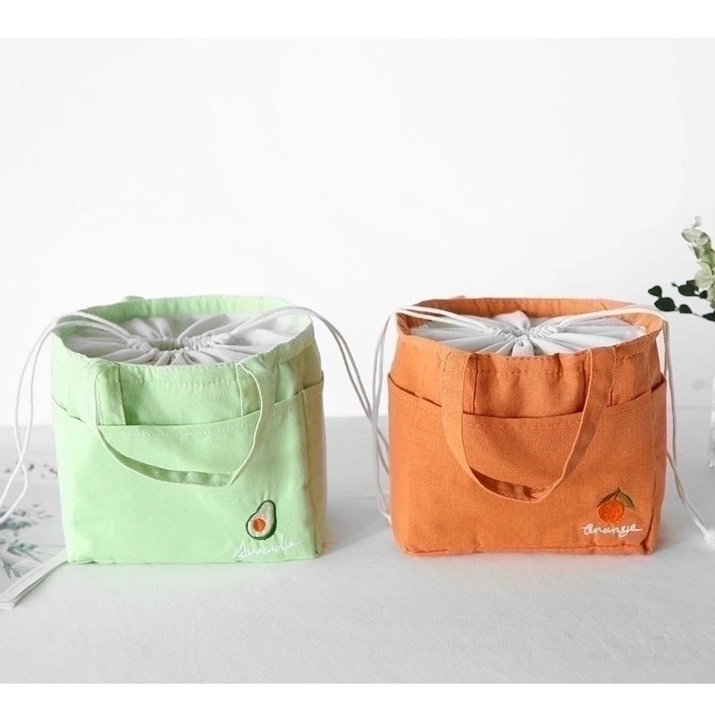 Portable Large-capacity Insulated Lunch Bag Cute Hand-carry Rice Storage Fashionable|Lunch Bags & Food Carriers