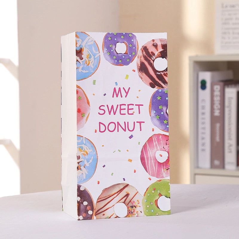 Cartoon Kraft Paper Party Gift Bags with Printed Stickers Candy Favor Bags|Party Supplies