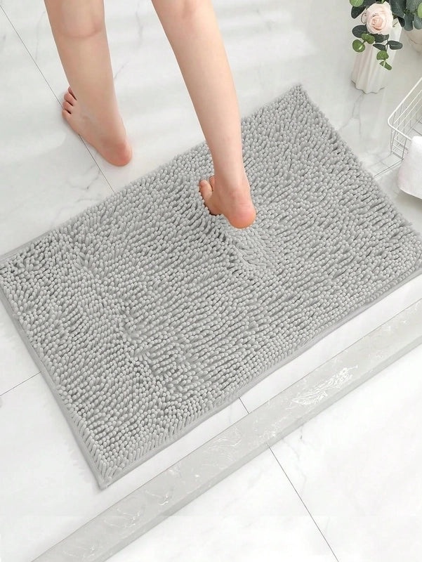 Elegant Solid Color Polyester Floor Mat for Home Decor|Home & Living Accessories