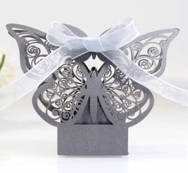 Iridescent Bow Knot Gift Bags 210g for Wedding Banquet|Gift Bags & Packaging