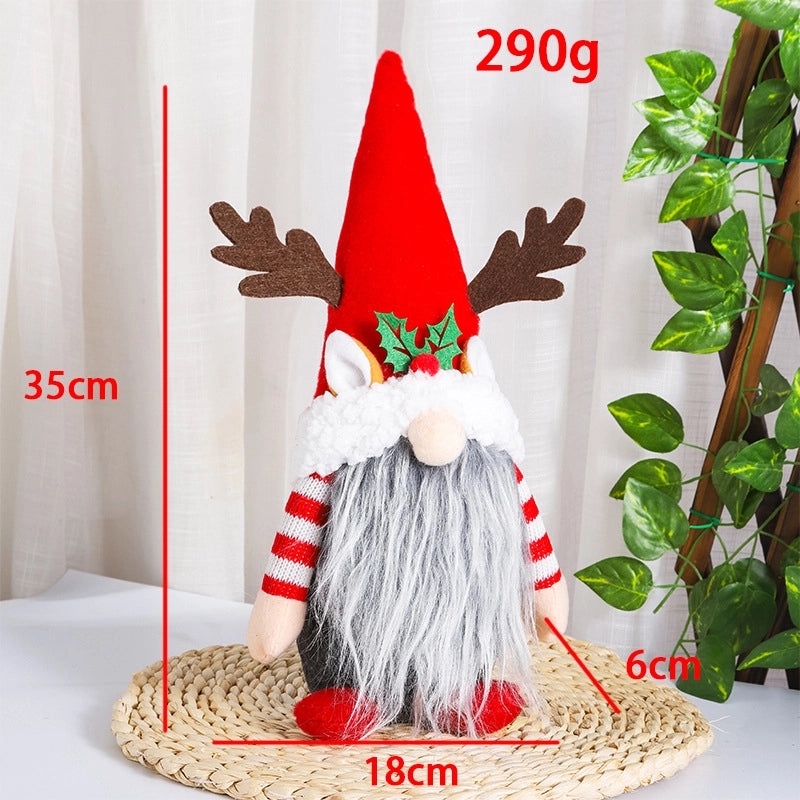 Creative Hong Kong Antler Dwarf Doll Christmas Ornaments | Holiday Decorations & Gifts
