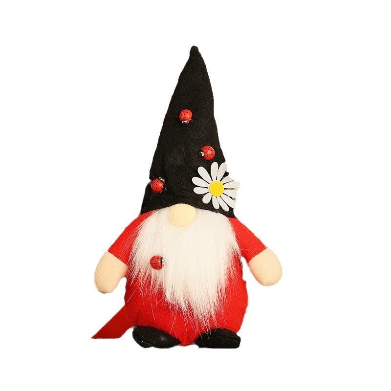 New All Saints Ladybug Faceless Doll Plush Christmas Home Window Decoration|Home Decor Plush Toys