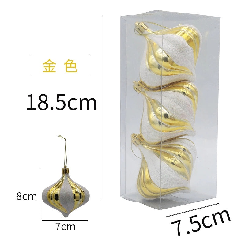 New Onion Ball Christmas Tree Ornament Pendant Decorative Holiday Home Decor | Christmas Ornaments