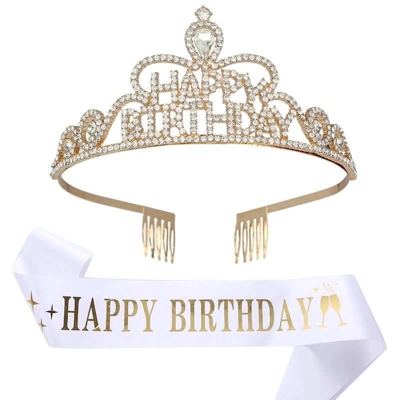 Stylish Metal Crown Letter Set - 2 Pieces | Jewelry & Accessories