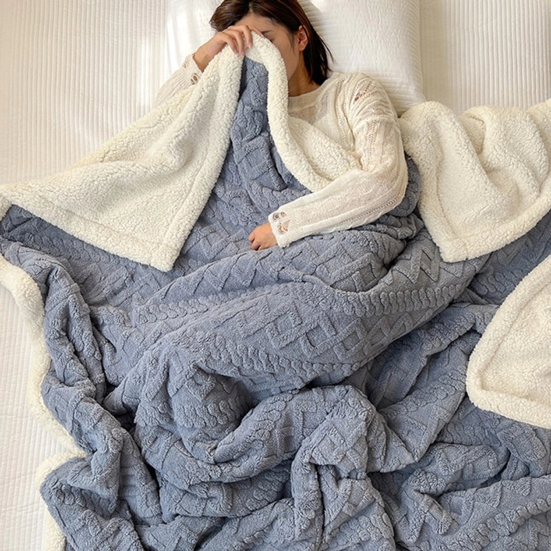 Cozy Soft Solid Color Polyester Throw Blanket|Home & Living Textiles