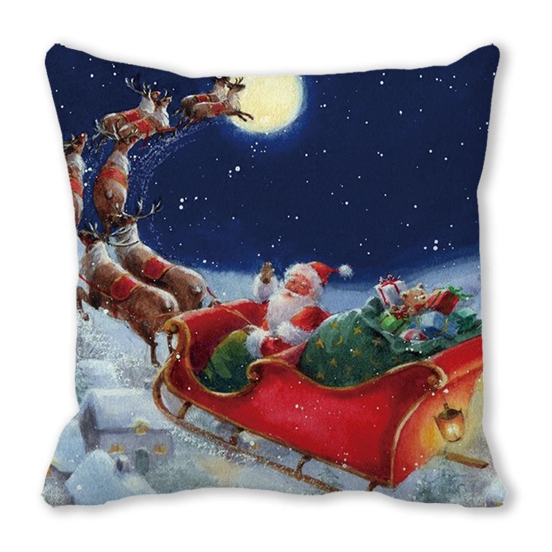 Festive Santa Pillow Covers for Couch Sofa Christmas Home Decor|Home Decor & Pillows
