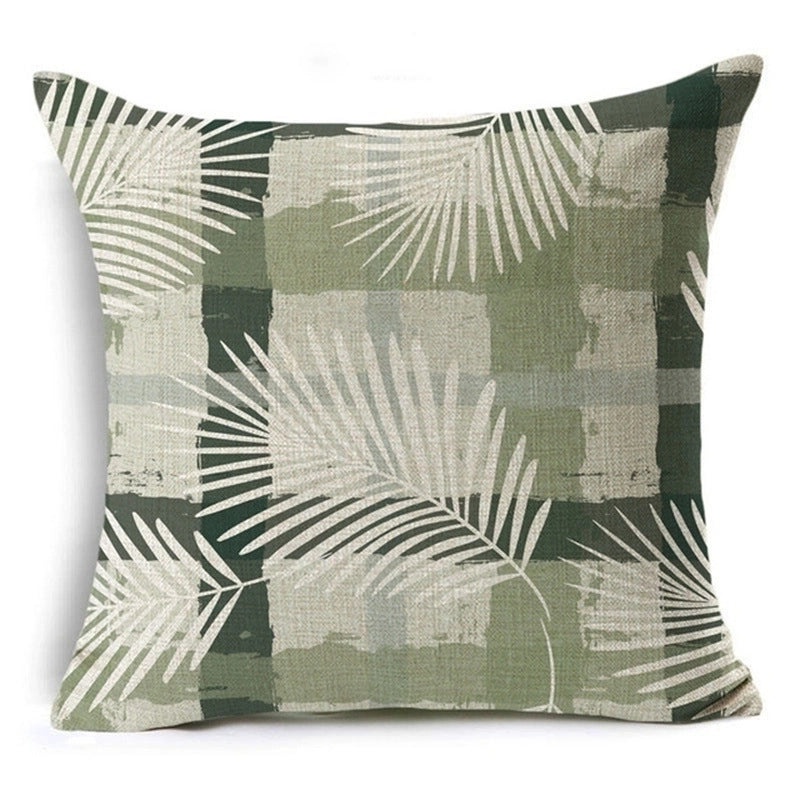 Tropical Leaf Linen Pillow Covers|Home Decor Pillows
