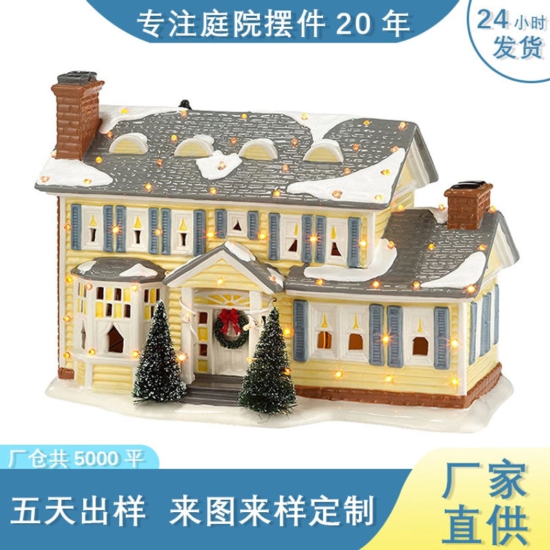 Christmas Resin House Ornament for Daily Table Decorations|Home Decor