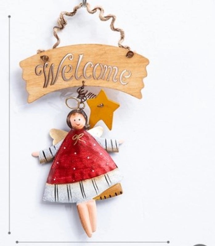 Cartoon Santa Claus Iron Christmas Decoration Minimalist Festive Props|Home Decor