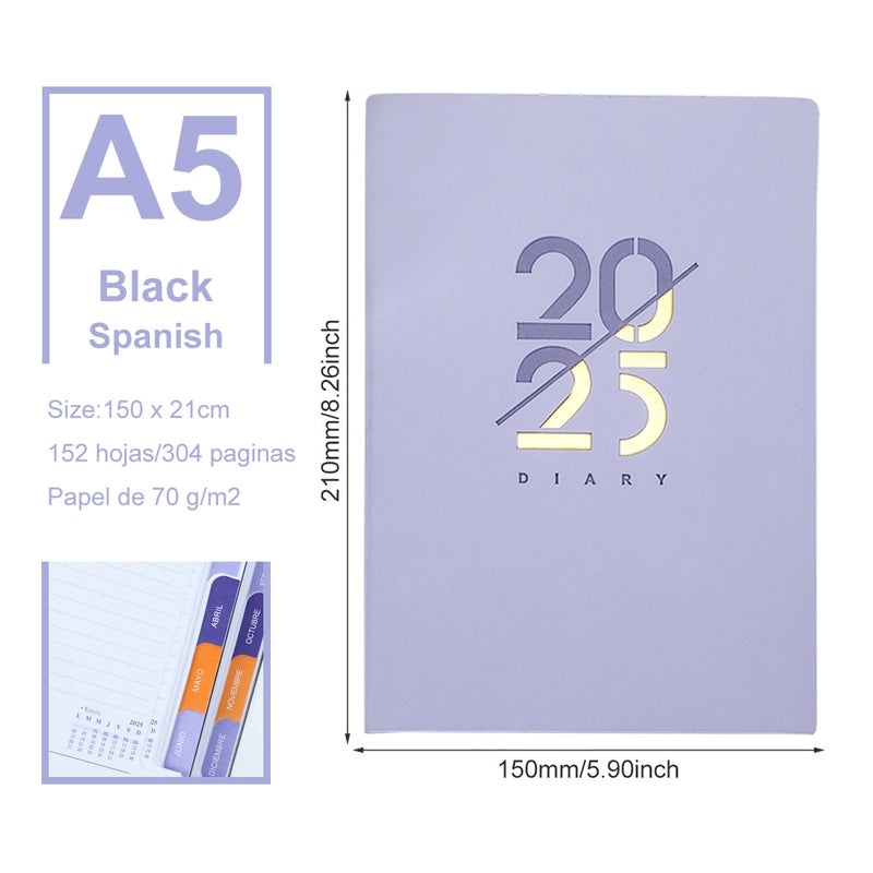 Preppy Style PU Leather Letter Notebook | Stationery & Notebooks