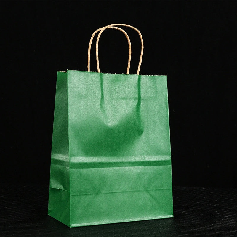 Handheld Kraft Paper Snack Bread Takeout Bags Custom Logo Printing Available|Packaging & Storage Bags