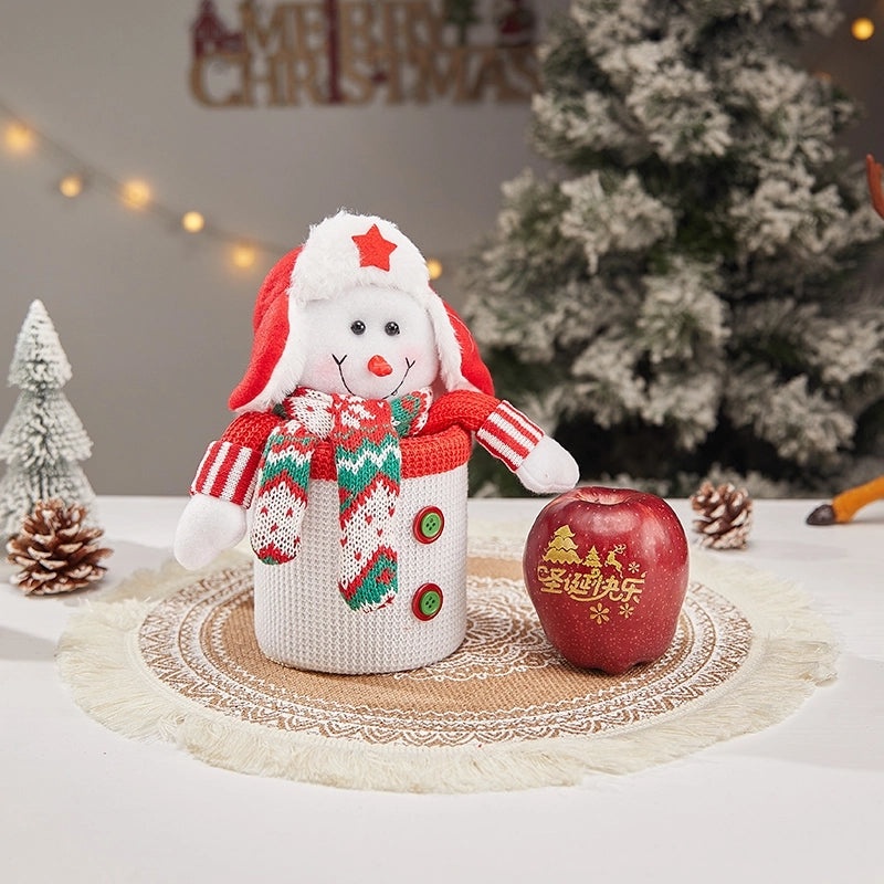 Christmas Cartoon Santa Snowman Gift Bags for Party Festival | Holiday Gift Bags