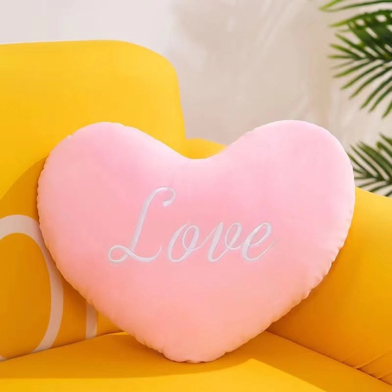 Adorable Alphabet Heart Shaped PP Cotton Cushion|Home Decor Pillows