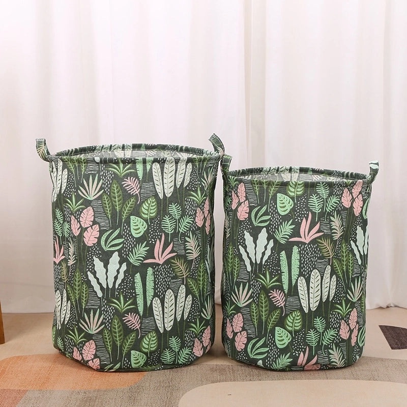 Vintage Dinosaur Cotton Linen Laundry Basket|Home Storage & Organization