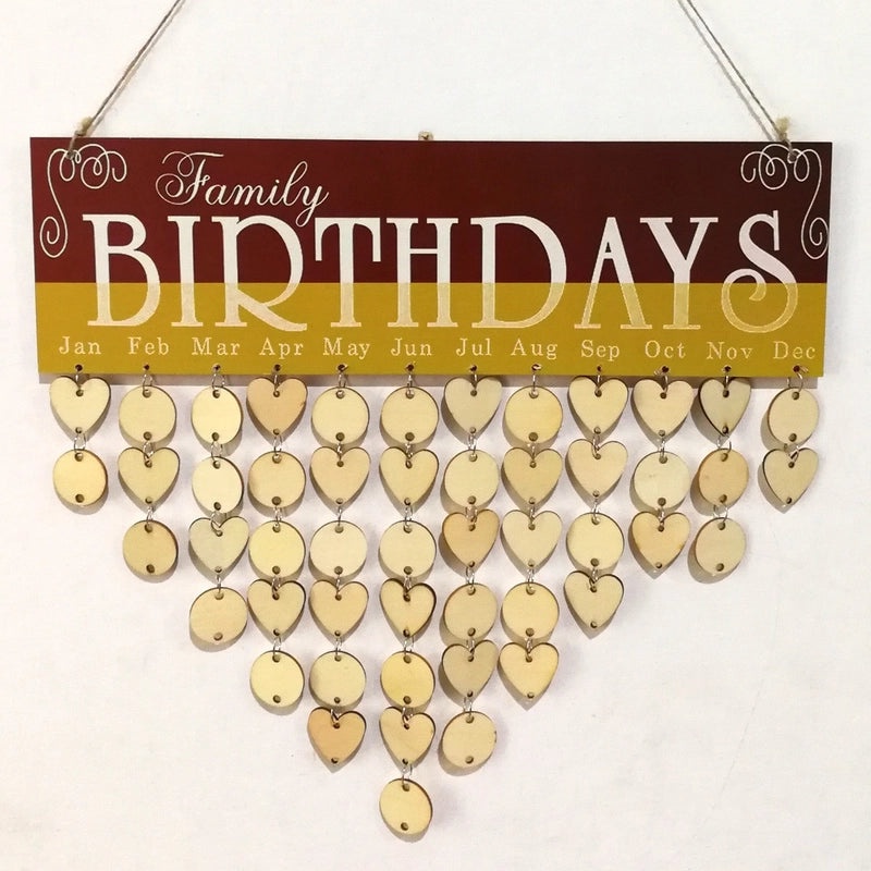 Minimalist Wooden Heart-Shaped Daily Hanging Ornaments|Home Decor & Accessories