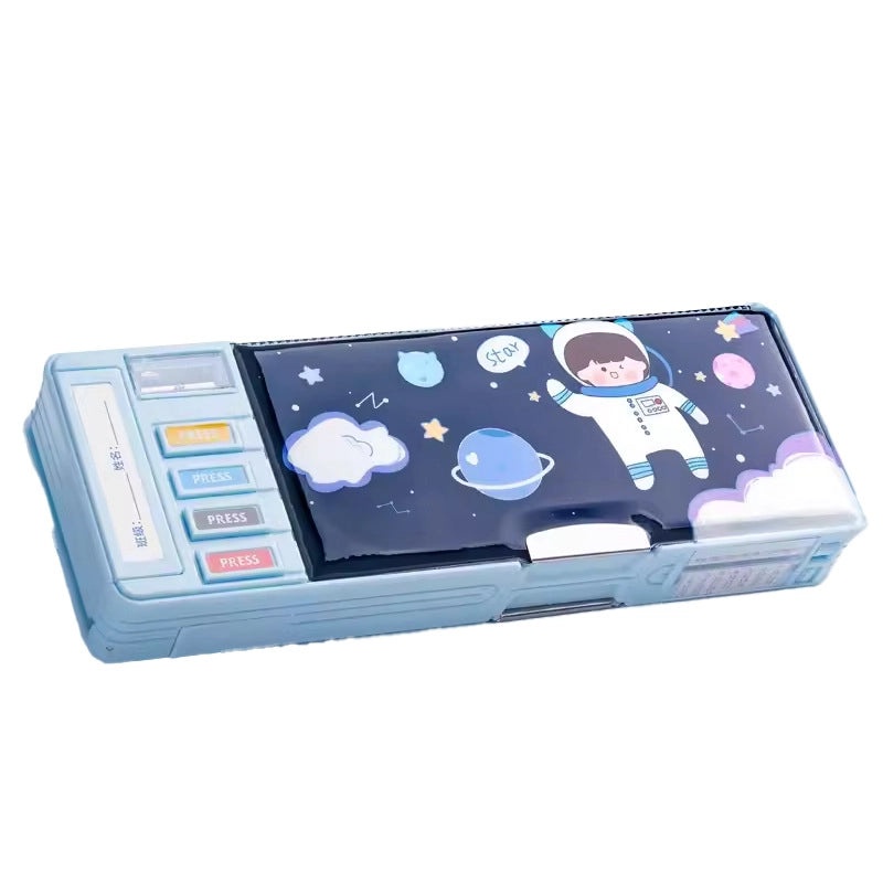 Multi-functional Double-layer Large Capacity Pencil Case for Primary School Students|School Supplies