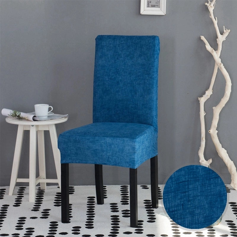 Elastic One-piece Chair Cover Full Hotel Dining Chair Back Protector Simple Slipcover|Home & Living Chair Covers