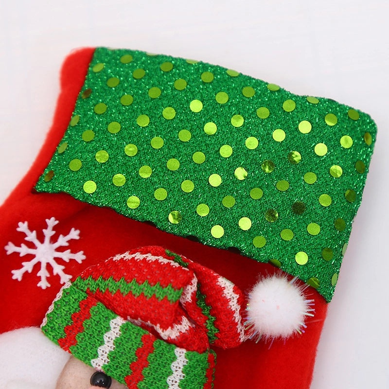 Festive Christmas Fabric Party Gift Bags for Holiday Celebration | Holiday Gift Bags