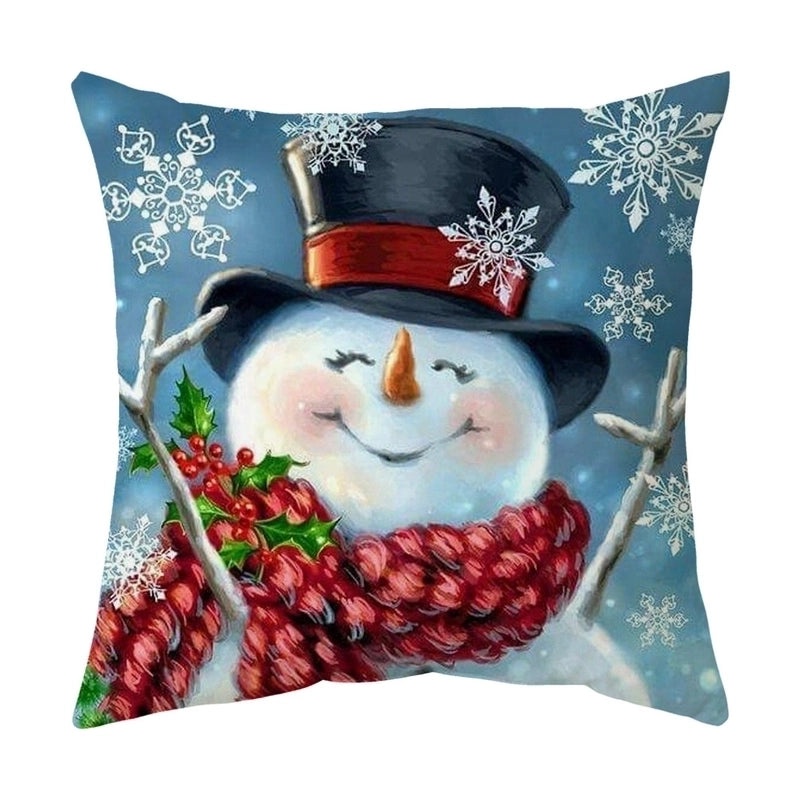 Adorable Snowman Plush Cushion Covers|Home Decor Pillows