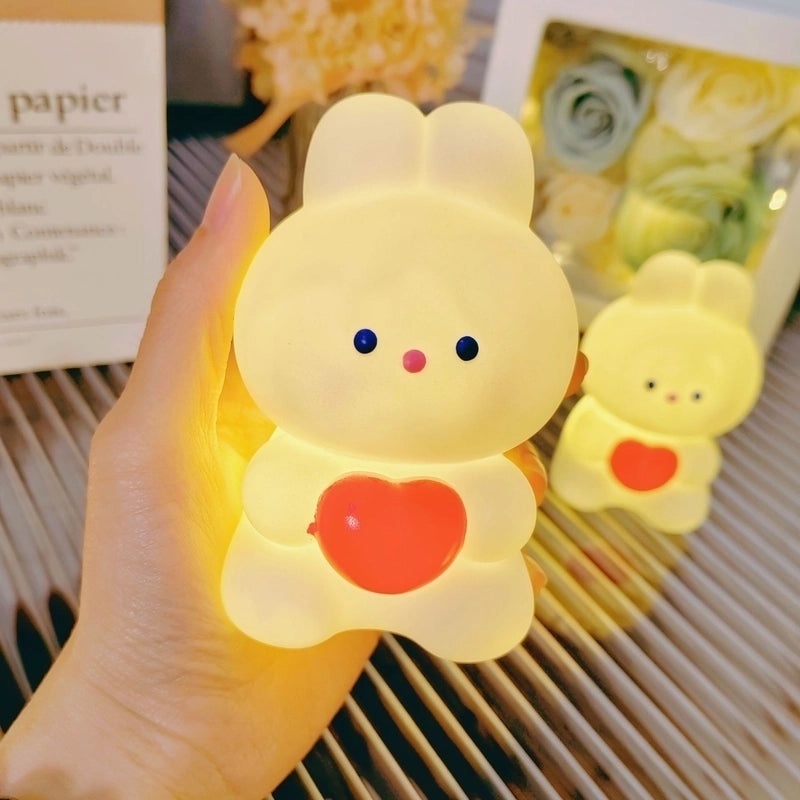 Adorable Bear and Duck Vinyl Night Lights for Indoor Birthday Decor|Home Decor Lighting