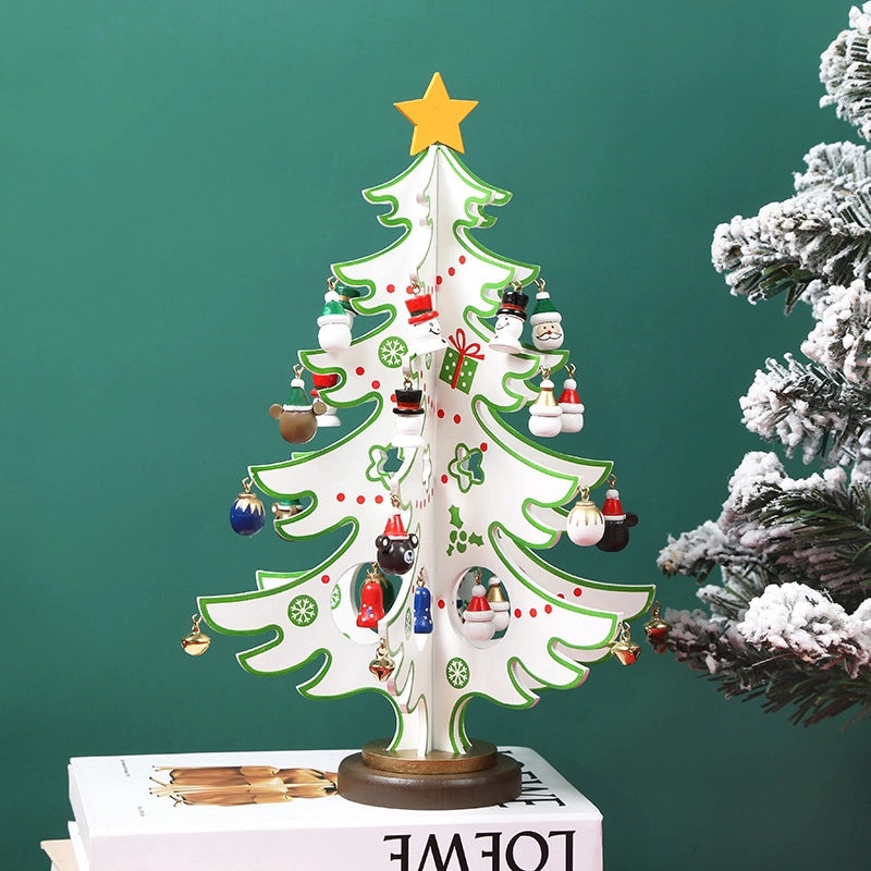 Minimalist Wooden Christmas Tree Decorative Ornament for Holiday Home Decor|Holiday Decorations