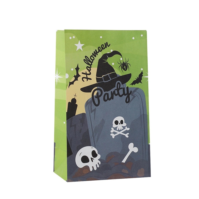 Halloween Hip-Hop Style Kraft Paper Gift Bags with Funny Halloween Patterns|Party Supplies