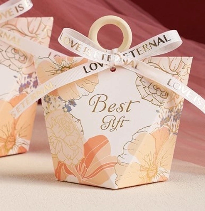 Floral Letter Paper Gift Bags for Wedding Banquets|Wedding Accessories